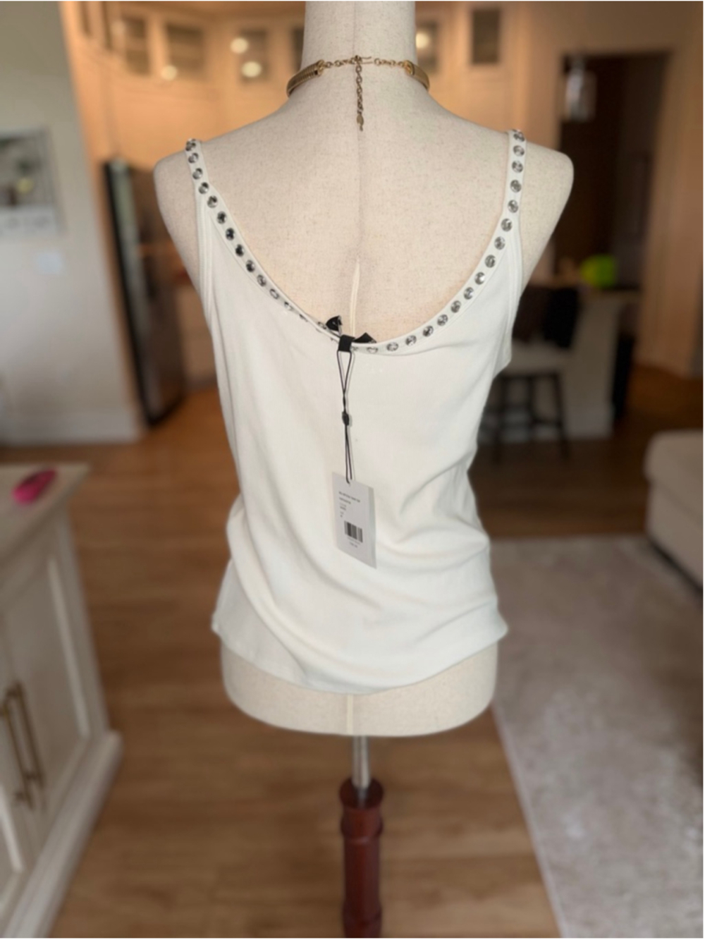 Generation Love Sz M White Iris Crystal Tank Top NWT - Picture 5 of 7